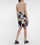 Dries Van Noten - Floral satin miniskirt