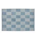 HAY Check Rug 140 x 200 in Light Blue