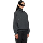 Balenciaga Gray Back-To-Front Turtleneck