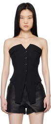 Alexander Wang Black Deconstructed Vest