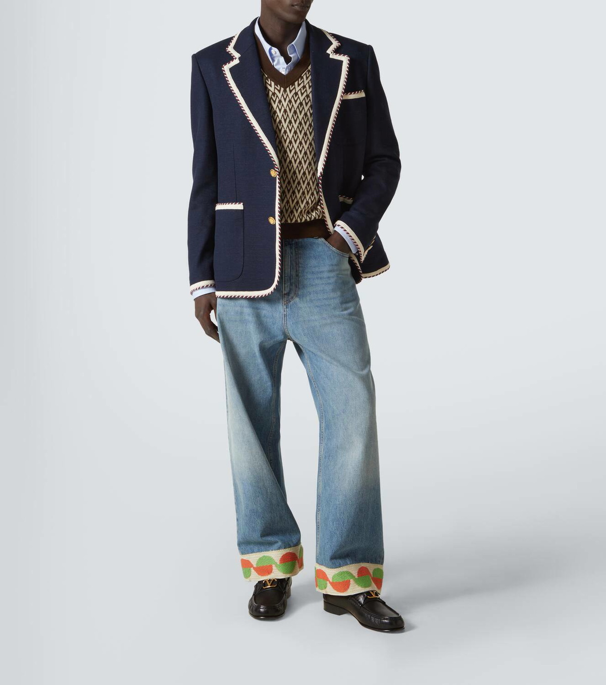 Valentino Toute La V virgin wool sweater vest