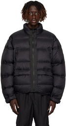 C2H4 Black Quilted Down Jacket