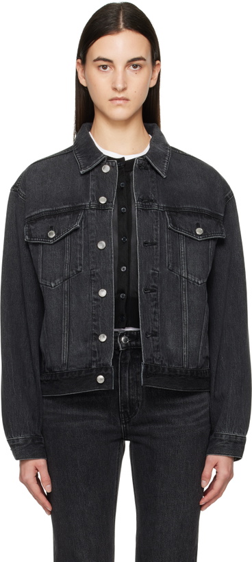 Photo: Alexander Wang Gray Oversize Trucker Denim Jacket