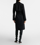 Burberry Belted wool wrap dress