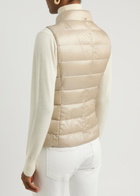 Herno Giulia Quilted Shell Gilet Cream