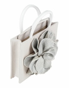Mach & Mach Womens Handbag in Off white