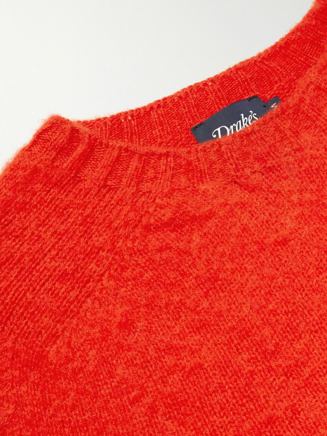 Drake's - Brushed Wool Sweater - Red Drake's