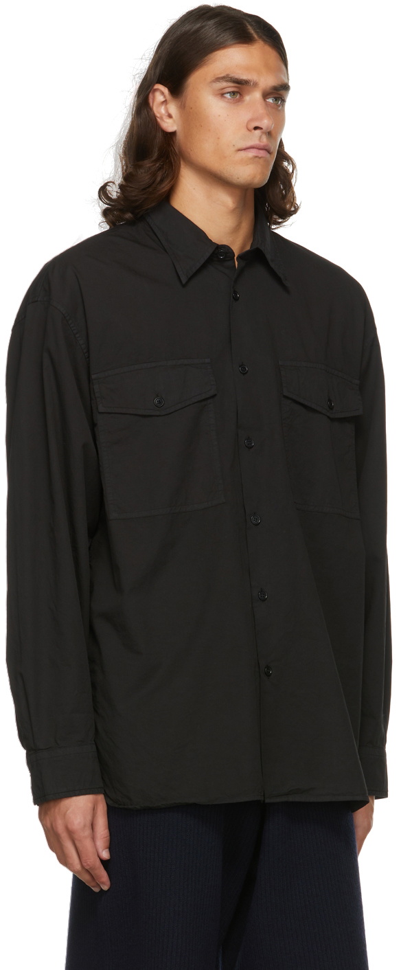 Dries Van Noten Black CROOM BIS Oversized Shirt Dries Van Noten