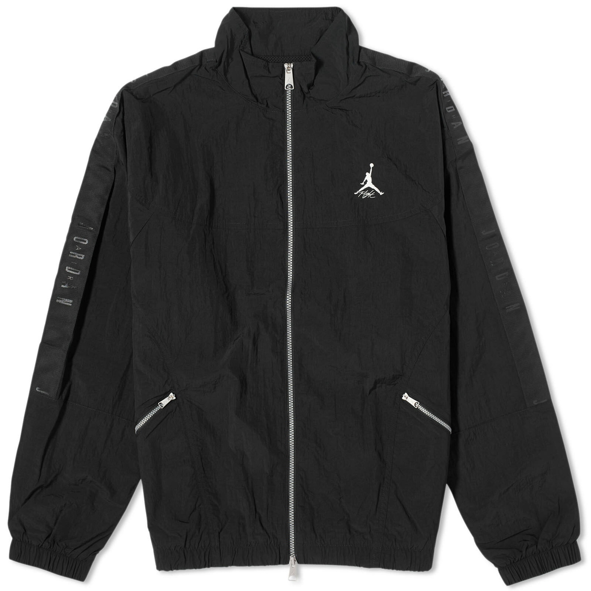 Air Jordan Men's Essentials Statement Warmup Jacket in Black/Sail Nike ...