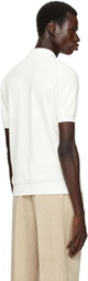 BOSS White Button Placket Polo