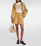 Loewe Anagram cropped cotton-blend vest