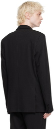 Dolce & Gabbana Black Pinstripe Blazer