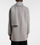 'S Max Mara Scarf-detail virgin wool coat