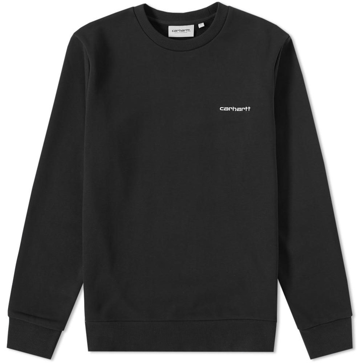 Photo: Carhartt Script Embroidery Sweat Black