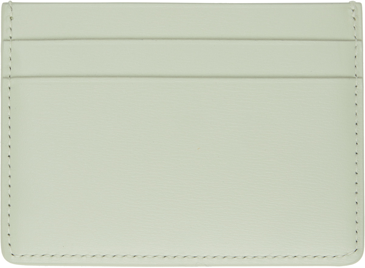 Jil Sander Green Credit Card Holder