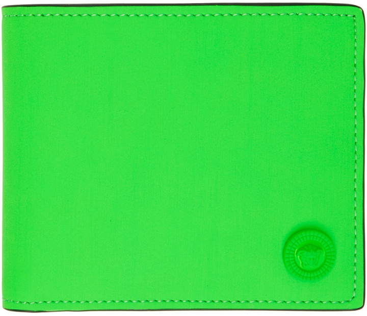 Photo: Versace Green Medusa Biggie Bifold Wallet