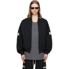 Fear of God ESSENTIALS Black Logo Patch Track Jacket