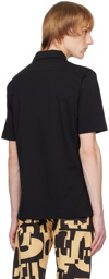 Dries Van Noten Black Pocket Polo