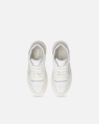 Pinko Leather Sneakers With Metallic Details White/Silver