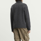Our Legacy Men's Slub Twisted Wool Popover Turtleneck in Ash Grey