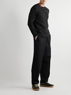 Moncler - Slim-Fit Logo-Appliquéd Virgin Wool-Blend Sweater - Black