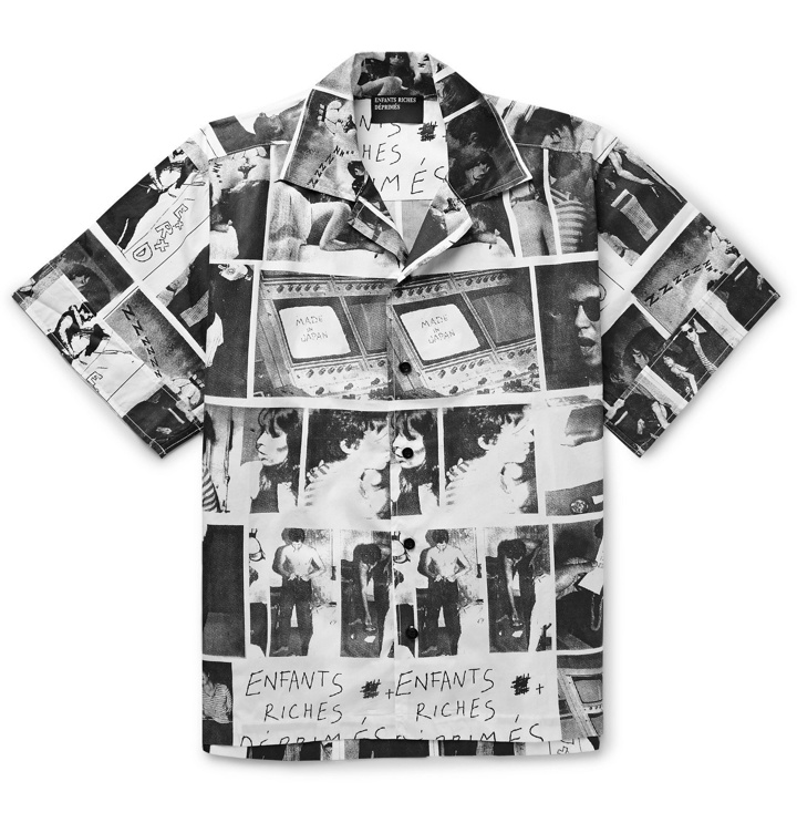 Photo: Enfants Riches Déprimés - Camp-Collar Printed Cotton-Poplin Shirt - Black
