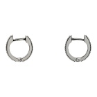 Emanuele Bicocchi Silver Ribbed Earrings