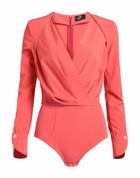 Elisabetta Franchi Womens Bodysuit in Tomato red