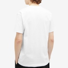 Comme des Garçons Play Men's 3 Heart T-Shirt in White