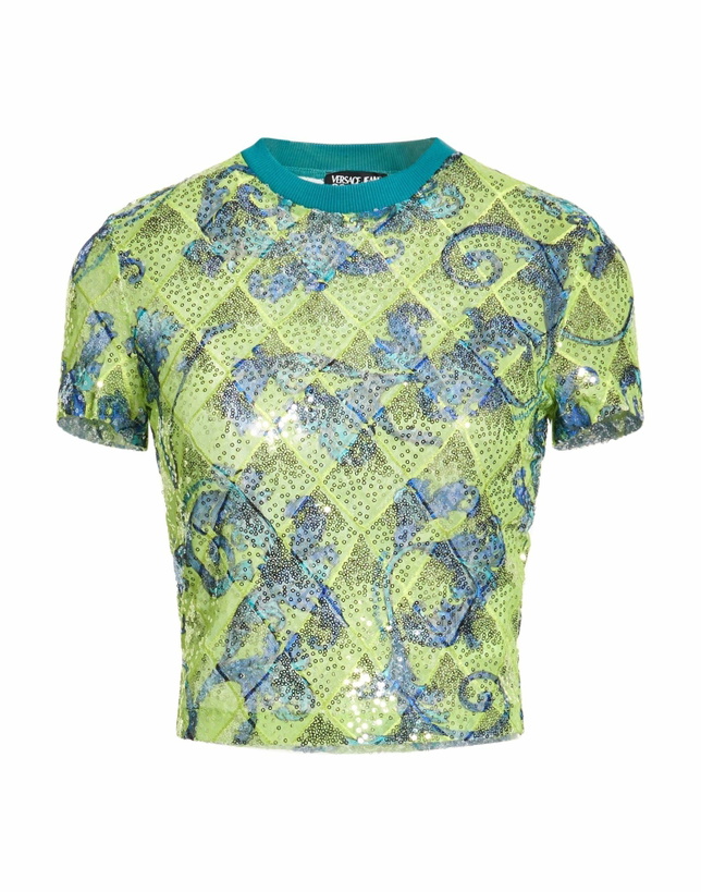 Photo: Versace Jeans Couture Womens T-shirt Lime in Green