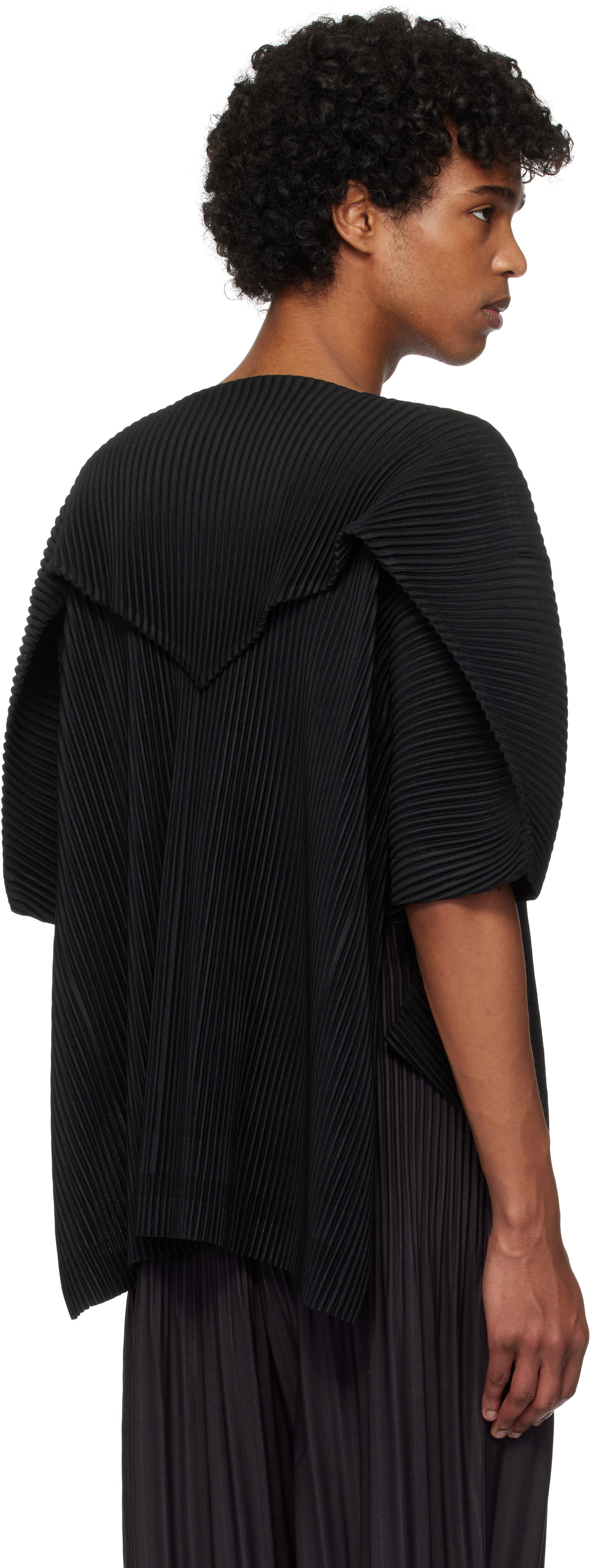 HOMME PLISSÉ ISSEY MIYAKE Black Kite T-shirt Homme Plisse