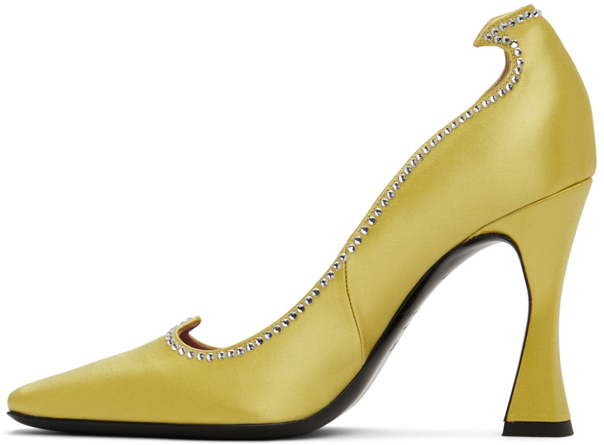 Les Petits Joueurs SSENSE Exclusive Green Taya Heels
