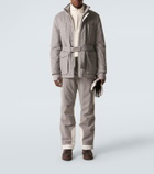 Brunello Cucinelli Cashmere and cotton-blend half-zip sweatshirt