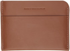 Dries Van Noten Tan Embossed Card Holder