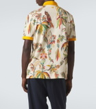 Etro Printed cotton piqué polo shirt