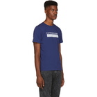 Saturdays NYC Blue Saturdays Bar Overlap T-Shirt