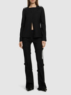 COURREGES - Multi-strap Bootcut Wool Pants