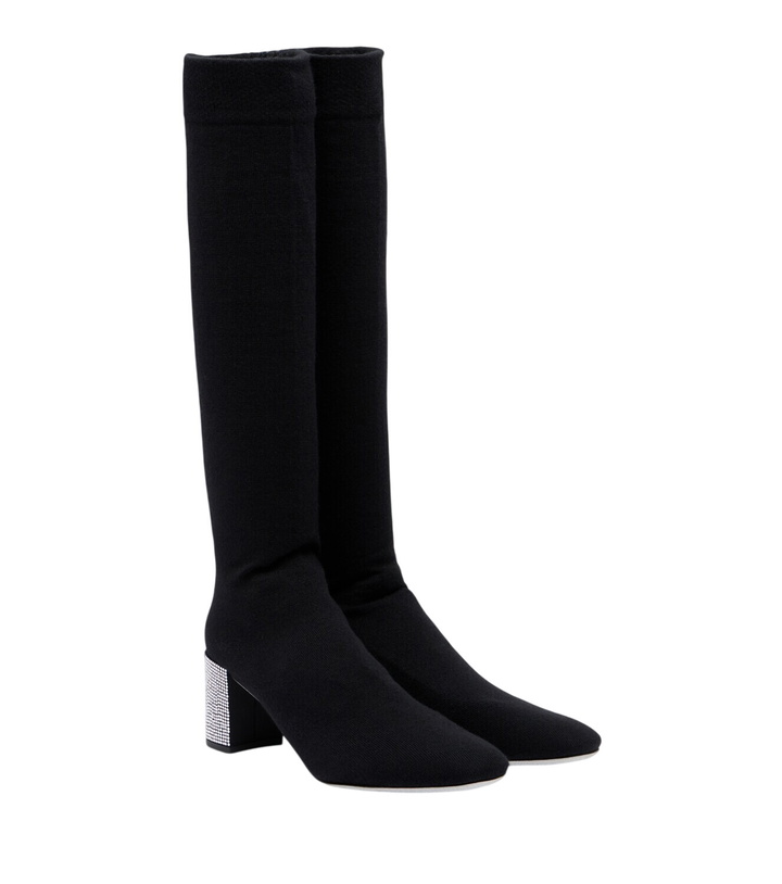 Photo: Rene Caovilla Sonia crystal-embellished knee-high boots