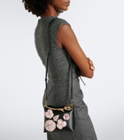 Erdem Bloom Mini appliqué leather top-handle bag