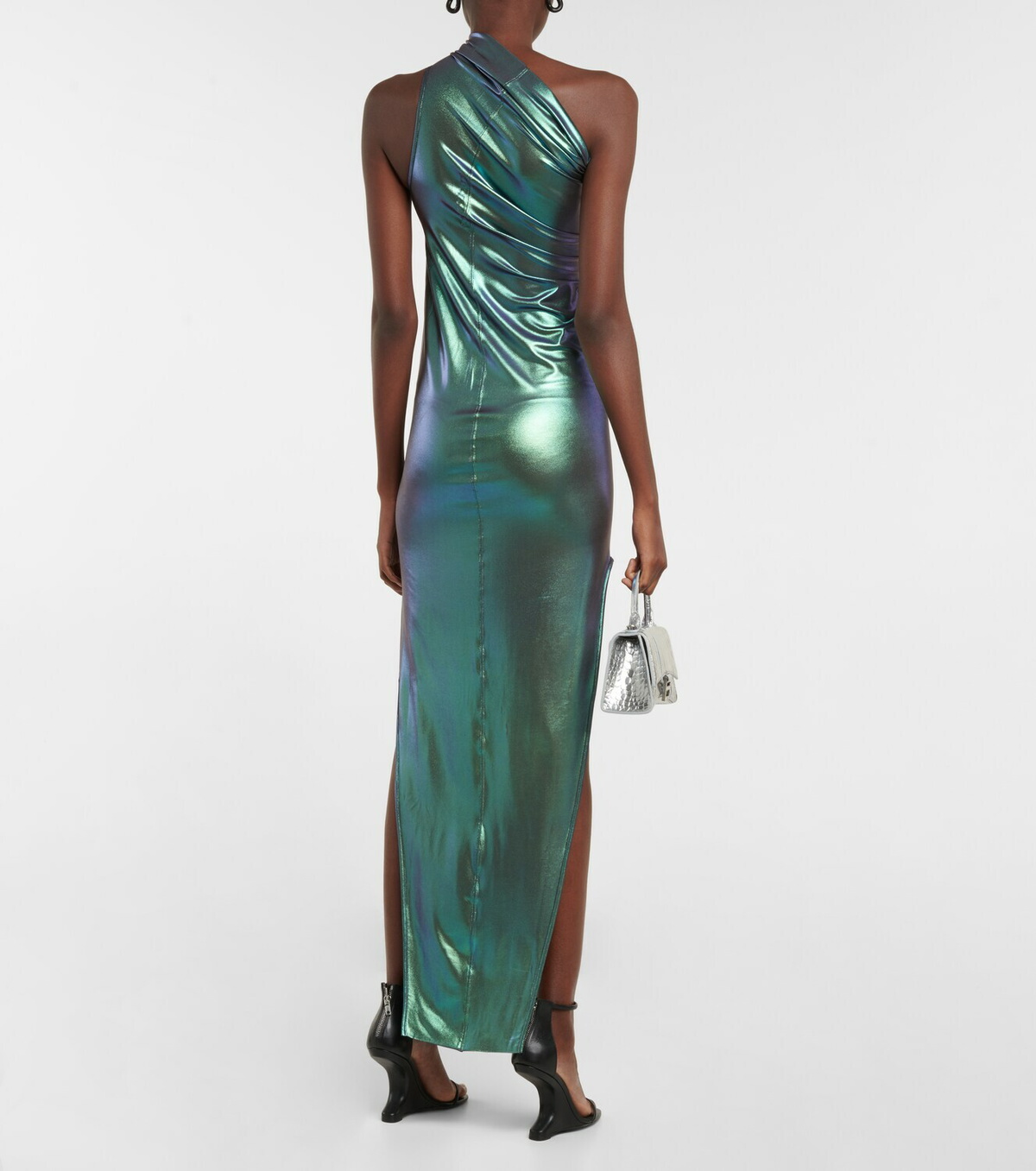 Rick Owens Lilies Women's Long One Shoulder Dress Blue main image 0