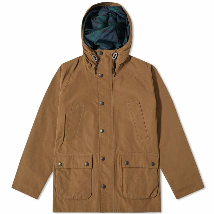 Photo: Barbour Men's Sl Hooded Waterproof Bedale Jacket - Made for Japan in Dark Sand