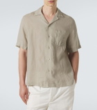 Frescobol Carioca Angelo linen bowling shirt