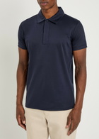 Raith Santi Mercerized Cotton Polo Shirt Navy