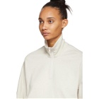 Y-3 Off-White Stacked Logo Half-Zip Sweater