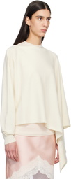 Jil Sander Off-White Cape One Sleeve Sweater