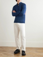 John Smedley - Tapton Merino Wool Half-Zip Sweater - Blue
