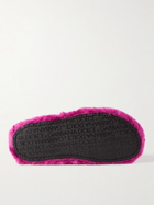Dolce & Gabbana - Faux Fur Slippers - Pink