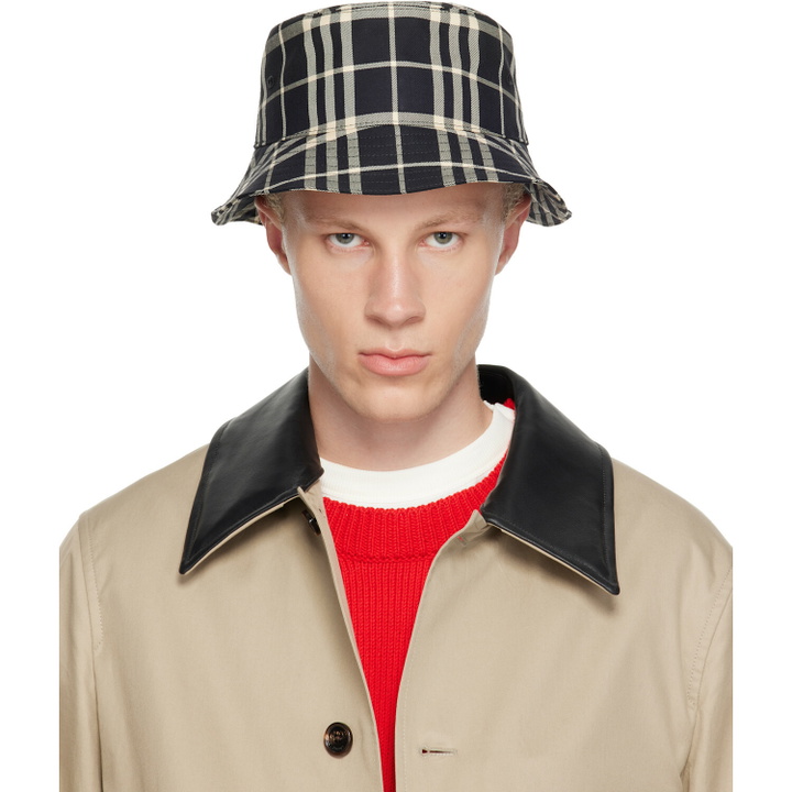 Photo: Burberry Black Check Cotton Bucket Hat