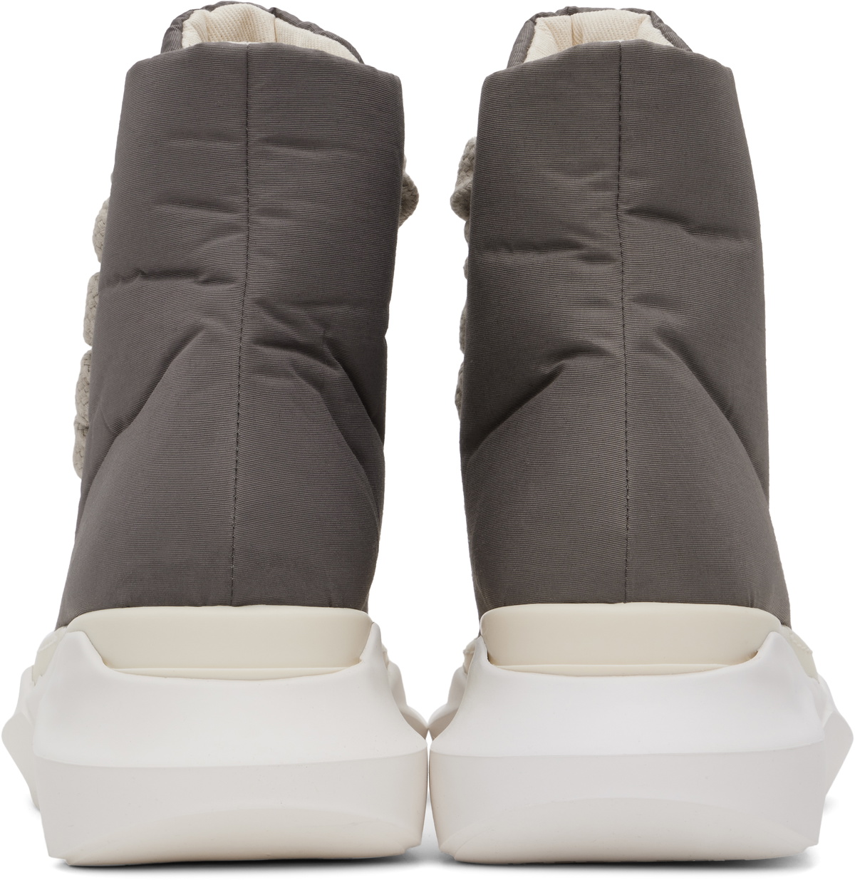 Rick Owens DRKSHDW Gray Porterville Jumbo Laced Abstract Sneakers