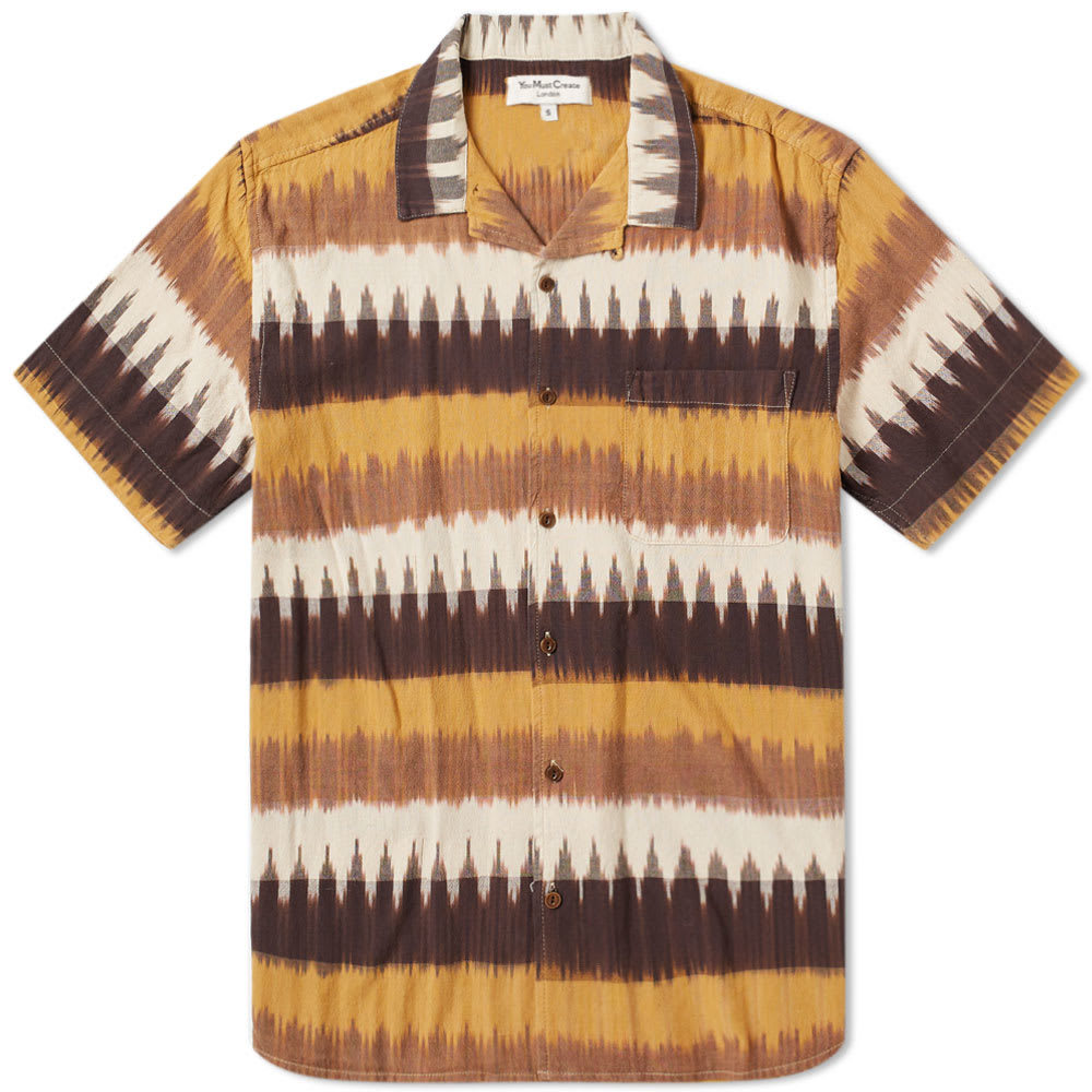 Palm Angels Navajo long-sleeve shirt - Neutrals